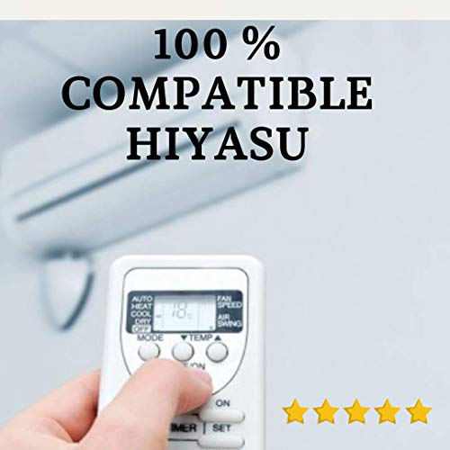Mando Aire Acondicionado HIYASU - Mando a Distancia Compatible 100% con Aire Acondicionado HIYASU Entrega en 24-48 Horas. HIYASU MANDO COMPATIBLE