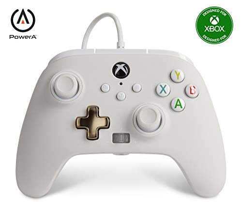 Mando con cable mejorado PowerA para Xbox: en Mist Mando con cable mejorado PowerA para Xbox: en Mist