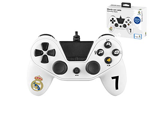 Mando con cable Pro4 controller para consola PS4 / Slim/ Pr - PC -PS3 - Accesorios de videojuegos Real Madrid