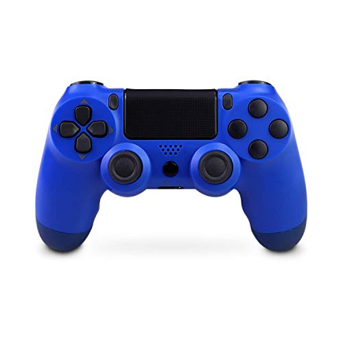Mando inalámbrico para PS4, Mando Inalámbrico Gamepad Doble Vibración Seis Ejes Mando Game, Compatible con Playstation 4 / PS4 Slim / PS4 Pro（azul )