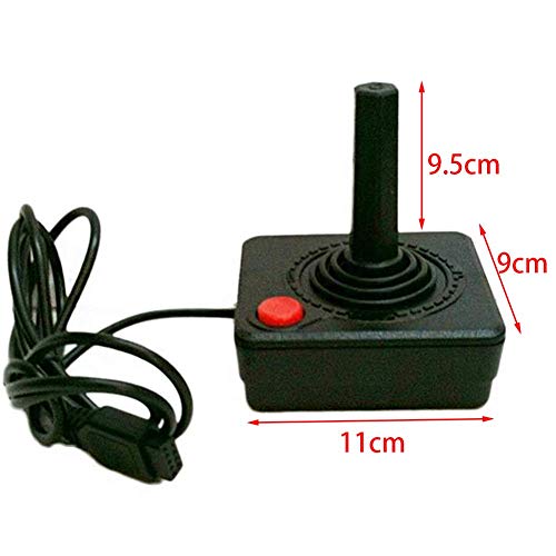 Mando Joystick 1.5M Cable Acción Individual Botón Actualizado Retro Recambio ABS Juego Balancín Gamepad para Juegos 4-Way Palanca Consola Sistema para Atari 2600