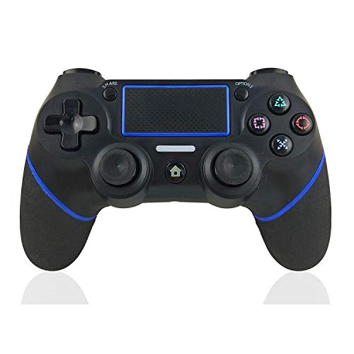 Mando para PS4 Mando Inalámbrico para PS4/Pro/Slim/ PC Gamepad Wireless Bluetooth Controlador Joystick con Vibración Doble Remoto Compatible para PS4 con panel táctil y conector de audio