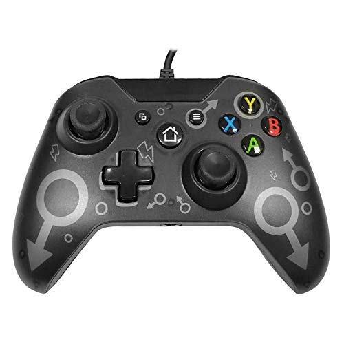 Mando Xbox One, Xbox One S, Xbox One X, Xbox One Elite controlador cableado compatible con Windows PC 7/8/10, xbox one controller soporte y controles de audio