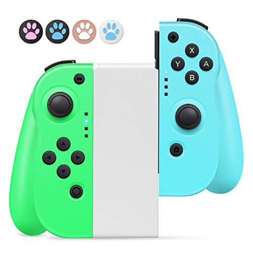 Mandos para Nintendo Switch,Timoom Bluetooth Wireless Controller Gamepad Joystick Controlador De Reemplazo Izquierdo Y Derecho para Joy Con