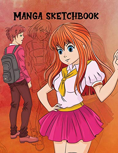 Manga Sketchbook: Pop Anime Blank Comic Book a Great Gift for Artists Drawing Doodling Sketching Journal Notebook or Diary for Tweens, Teens, Girls, Boys, and Adults.