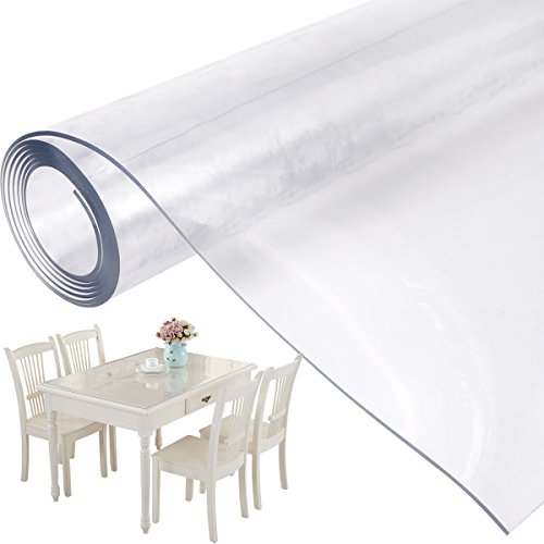 Mantel Transparente de PVC Plástico Grueso Impermeable para Mesa Cocina 155x90cm Mantel Transparente de PVC Plástico Grueso Impermeable para Mesa Cocina 155x90cm