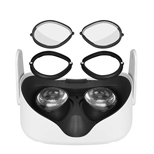 Marco de Protección de Lente,Lente Anti-Rayado Anti-Azul,Proteja las Gafas para Evitar que los Auriculares VR se Rayen Compatible con Oculus Quest 2/Oculus Quest/Rift S/Oculus Go