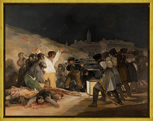 Marco Francisco de Goya Giclee Lienzo Impresión Pintura Póster Reproducción Print(Goya y Lucientes, Francisco de - Le 3 MAI 1808 à Madrid, Les exécutions de Principe PIO HIL)