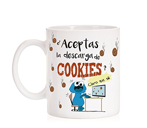 MardeTé Taza ¿Aceptas la Descarga de Cookies? Claro Que si. Taza Regalo para informaticos