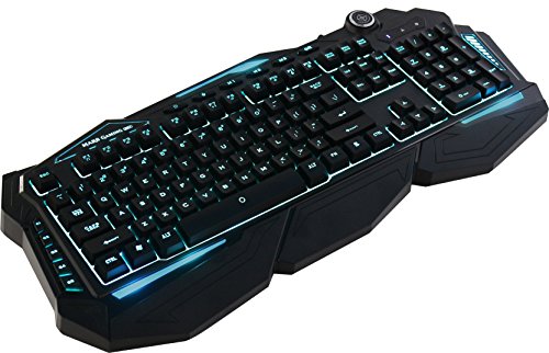 Mars Gaming MK3, teclado híbrido-mecánico gaming, español para PC, USB, negro