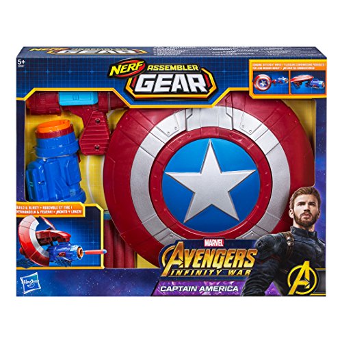 Marvel Avengers- Assembler Gear Capitán América, Talla única (Hasbro E0567EU4)