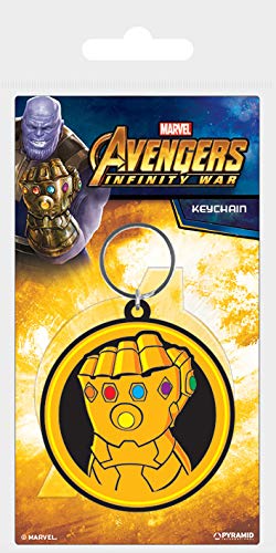 Marvel Comics Avengers War-Infinity Gauntlet - Llavero de Goma, Multicolor, 4,5 x 6 cm