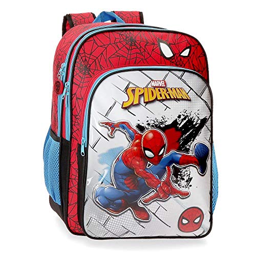 Marvel Spiderman Red Mochila Escolar Adaptable, Rojo