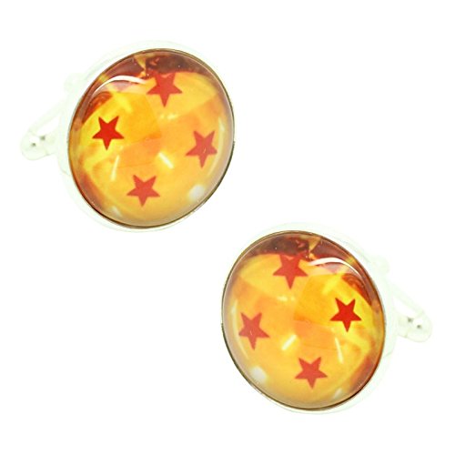 MasGemelos - Gemelos Dragón Balls 4 Estrellas Cufflinks MasGemelos - Gemelos Dragón Balls 4 Estrellas Cufflinks