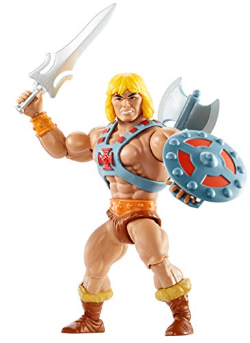 Masters of the Universe He-Man, figura de acción para niños y niñas +6 años (Mattel GNN85)