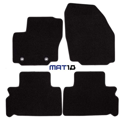 MAT10 – Black Line: Ford S-MAX 5 plazas y Galaxy 5 plazas Van año 2006 – 05 – 2012 – 07 Auto Alfombrillas Alfombrillas Coche Coche Dilour punzonado 4 Piezas Negro Ajuste garantizado