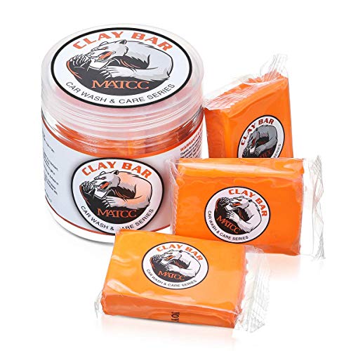 MATCC Barra de Arcilla Coche Car Clay Bar Magic 3 Paquetes de 100g de Limpiador Premium de Arcilla con Capacidad de Lavado y Adsorción para Limpiar Automóviles Vehículos Recreativos Barcos y Autobuses MATCC Barra de Arcilla Coche Car Clay Bar Magic 3 Paquetes de 100g de Limpiador Premium de Arcilla con Capacidad de Lavado y Adsorción para Limpiar Automóviles Vehículos Recreativos Barcos y Autobuses