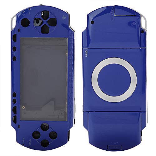 Mavis Laven, Cubierta de Caja de Carcasa Completa para PSP, Juego de cáscara antirretorno de reemplazo con Juego de Botones para PSP 1000 cáscara de reemplazo (Azul)