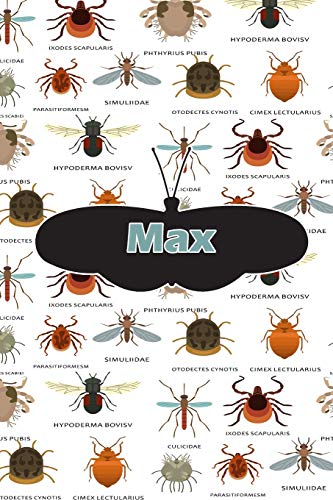 Max: Bug Insect Handwriting FOR K-3 Students Practice Paper Book Notebook Journal book 120 pages 6"x9"