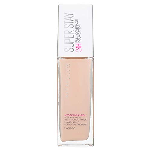 Maybelline New York, Base de Maquillaje, Superstay 24H, 20 Cameo, 30ml Maybelline New York, Base de Maquillaje, Superstay 24H, 20 Cameo, 30ml