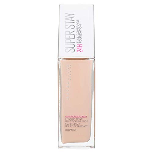 Maybelline New York, Base de Maquillaje, Superstay 24H, 20 Cameo, 30ml