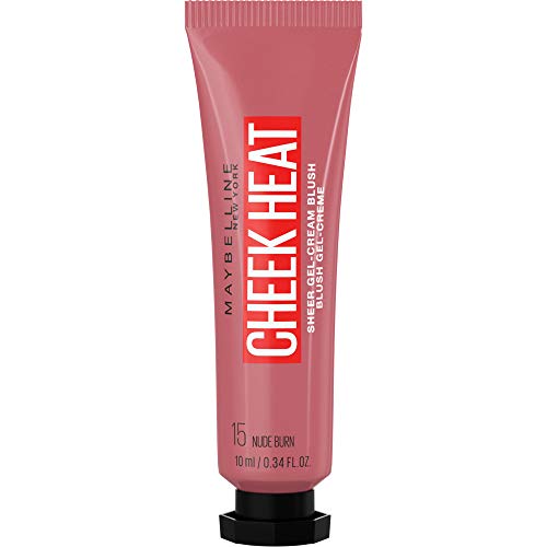 Maybelline New York Cheek Heat - Blush en gel-crema, 15 Nude Burn, 10 ml