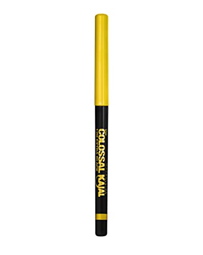 Maybelline New York - Eyeliner The Colossal Kajal, Lápiz de Ojos Negro, Tono Extra Black Maybelline New York - Eyeliner The Colossal Kajal, Lápiz de Ojos Negro, Tono Extra Black