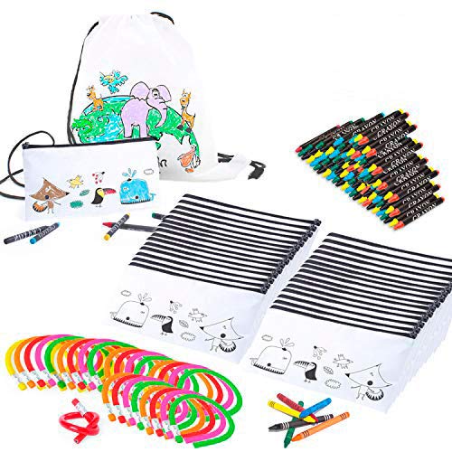 Mega Pack de 30 Estuches para Pintar con Ceras - Original Regalo para Cumpleaños, Fiestas Infantiles en el Colegio y Comuniones - Incluye Lápiz Flexible -Diversión Asegurada Mega Pack de 30 Estuches para Pintar con Ceras - Original Regalo para Cumpleaños, Fiestas Infantiles en el Colegio y Comuniones - Incluye Lápiz Flexible -Diversión Asegurada