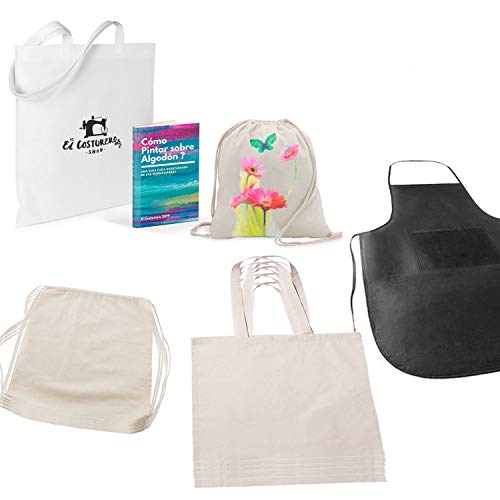 Mega Pack de Bolsas y Mochilas reutilizables de Cuerdas de Algodón Orgánico en Color Natural - Ideal para Pintar Manualidades - Haz Regalos Originales - Diversión Asegurada - Incluye eBOOK Esencial Mega Pack de Bolsas y Mochilas reutilizables de Cuerdas de Algodón Orgánico en Color Natural - Ideal para Pintar Manualidades - Haz Regalos Originales - Diversión Asegurada - Incluye eBOOK Esencial