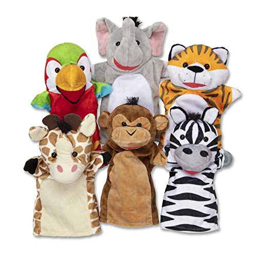 Melissa & Doug 19118 Safari - Juego de Marionetas (6 Unidades), Multicolor Melissa & Doug 19118 Safari - Juego de Marionetas (6 Unidades), Multicolor