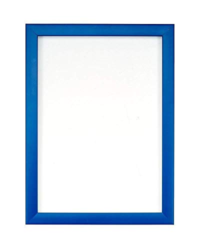 Memory Box Marco de fotos y póster con lámina de plexiglás de colores de arco iris. La moldura mide 19 mm de ancho y 15 mm de profundidad (30 x 40 cm), color azul