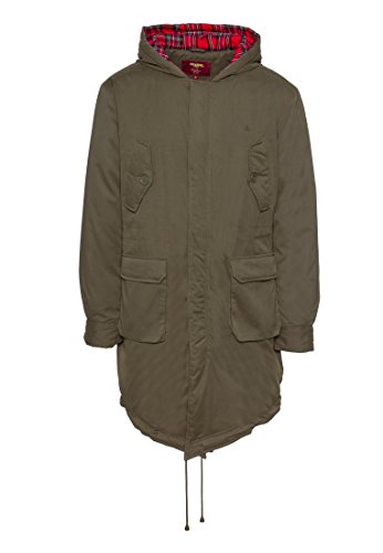 Merc of London Tobias Parka Abrigo, Vert (Combat Green), XXL para Hombre