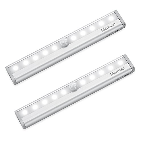 Mercase Sensor de Movimiento Luces Nocturnas Interior para Armario Cajón Escaleras Mercase Sensor de Movimiento Luces Nocturnas Interior para Armario Cajón Escaleras