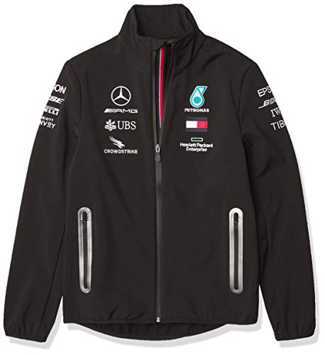 MERCEDES AMG PETRONAS Team Softshelljacke Chaqueta soft shell, negro, M para Hombre