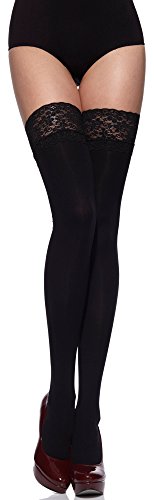 Merry Style Medias Autoadhesivas de Microfibra Lencería Sexy Mujer 40 DEN MSSSJ01 (Negro, 3/4 (40-44)) Merry Style Medias Autoadhesivas de Microfibra Lencería Sexy Mujer 40 DEN MSSSJ01 (Negro, 3/4 (40-44))