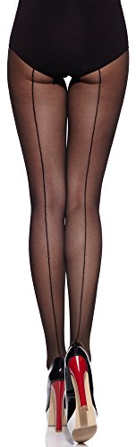 Merry Style Medias Mallas Finas Transparentes con Estampado Lencería Sexy Mujer MS 116 20 DEN (Negro, M) Merry Style Medias Mallas Finas Transparentes con Estampado Lencería Sexy Mujer MS 116 20 DEN (Negro, M)