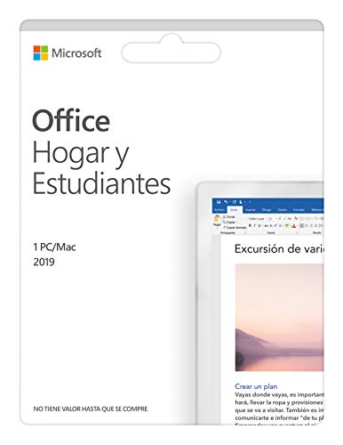 Microsoft Office Hogar y Estudiantes 2019 | Todas las aplicaciones de Office 2019 para 1 PC