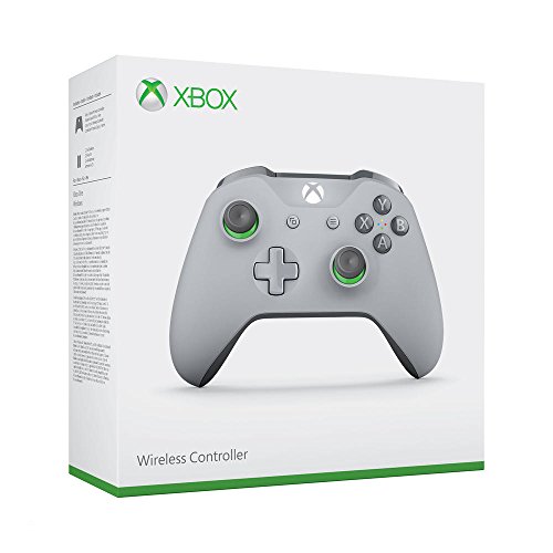 Microsoft WL3-00061 , Controlador inalámbrico para Xbox One, Gris / Verde