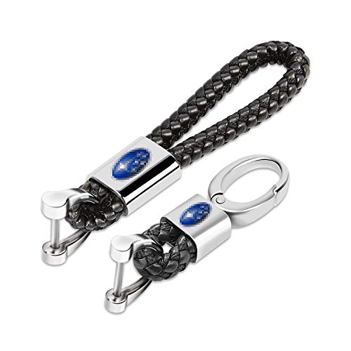 MIKAFEN - Llaveros de piel para coche, con logotipo de coche, para Mercedes, BMW, Cadillac, Lexus, Ford, Toyota, VW Honda., negro, For Subaru MIKAFEN - Llaveros de piel para coche, con logotipo de coche, para Mercedes, BMW, Cadillac, Lexus, Ford, Toyota, VW Honda., negro, For Subaru