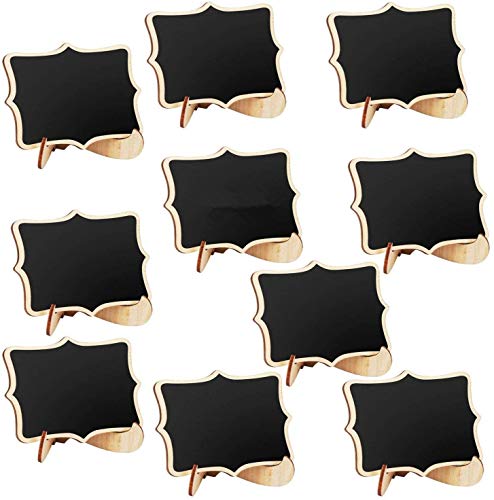 Mini Pizarra,20 Piezas Rectángulo Pizarras de Madera para Fiesta Tienda Mensaje de Número Decoración de Eventos Mini Pizarra,20 Piezas Rectángulo Pizarras de Madera para Fiesta Tienda Mensaje de Número Decoración de Eventos