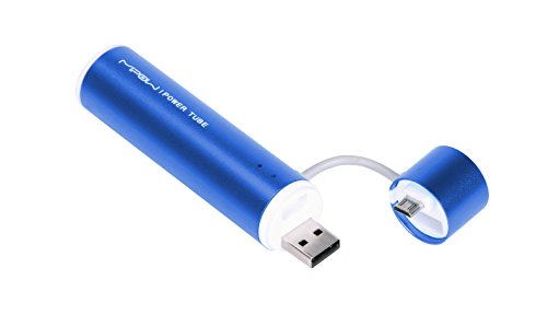 MiPow Sp2600M-NB Power Tube 2600 - Batería portátil con adaptador micro USB para móviles, smartphones, reproductores de MP3, GPS y consolas PSP/NDS/Wii, color azul