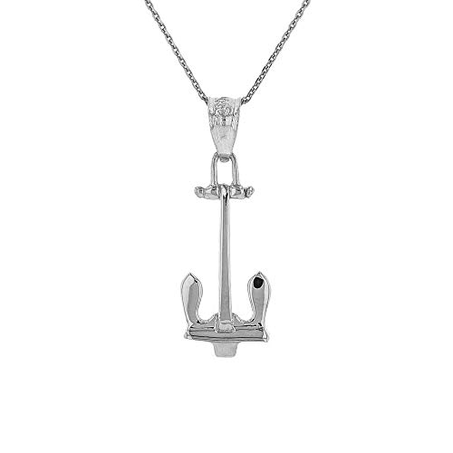 Mis Tesoritos Plata esterlina Collar de Anclaje sin Stock de la Marina de los EE. UU. (Longitud de Cadena Disponible 40cm- 45cm - 50cm - 55cm) Mis Tesoritos Plata esterlina Collar de Anclaje sin Stock de la Marina de los EE. UU. (Longitud de Cadena Disponible 40cm- 45cm - 50cm - 55cm)