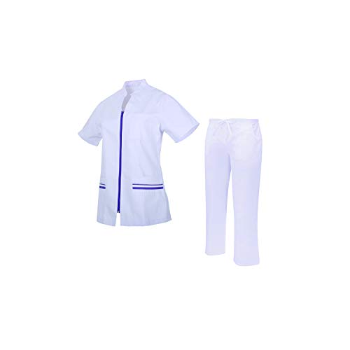 MISEMIYA - Casaca Y PANTALÓN Mujer Uniformes Sanitarios Uniformes MEDICOS CLINICAS Estética Médico Enfermería Casaca Y PANTALÓN Ref.702Q8 - XXL, Lila