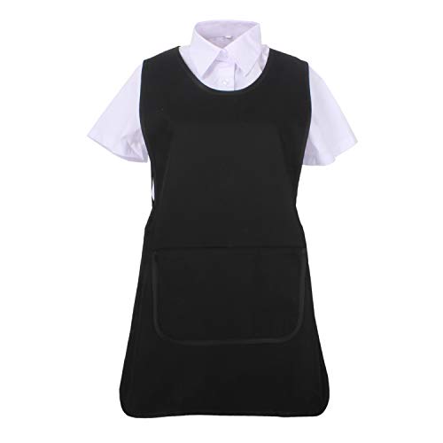 MISEMIYA - Delantal Limpieza Uniforme Laboral CLINICA MÉDICOS Limpieza Veterinaria Sanitarios HOSTELERÍA- Ref.868 - XL, Negro