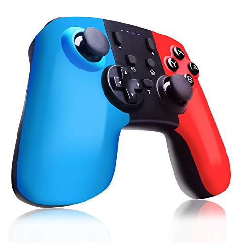 MISSJJ Mando para Nintendo Switich, Mando Pro Nintendo Switch Wireless con Turbo, Giroscopio, Vibración, Dual Motor, Compatible con Nintendo Switch/Lite/PC