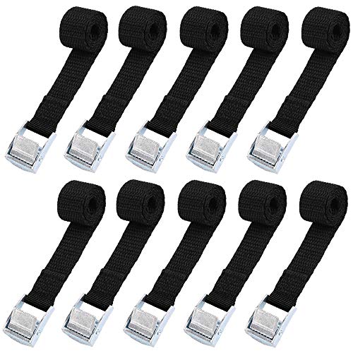 MIZOMOR Correa de Amarre Tensoras de Sujeción10 Piezas Correas Trinquete Hebilla Cinturón de Amarre con Hebilla Cinchas de Sujeción de Carga para Portabicicletas Caravana SUV Camping 2 x 40 cm Negro MIZOMOR Correa de Amarre Tensoras de Sujeción10 Piezas Correas Trinquete Hebilla Cinturón de Amarre con Hebilla Cinchas de Sujeción de Carga para Portabicicletas Caravana SUV Camping 2 x 40 cm Negro
