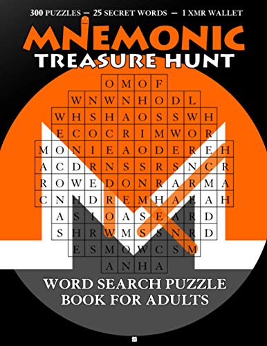 MNEMONIC TREASURE HUNT - Word Search Puzzle Book for Adults