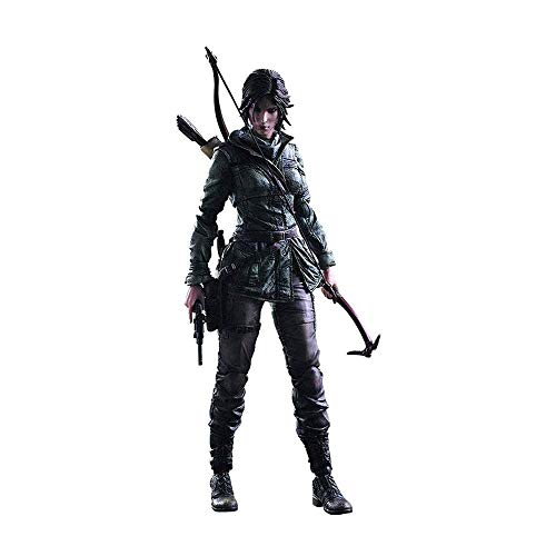 Modelo de Anime Escultura de Anime Rise of The Tomb Raider Lara Croft Play Arts Kai Acción PVC Estatua Figura de acción - Alto 10.23 Pulgadas