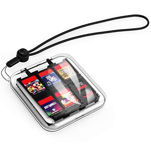 MoKo Caja Protectora Compatible con Tarjeta de Juego de Nintendo Switch, Bolsa PC Concha Dura Portátil con 12 Puestos de Cartucho de Juego, Estuche Transparente para Almacenar Game Cards - Claro MoKo Caja Protectora Compatible con Tarjeta de Juego de Nintendo Switch, Bolsa PC Concha Dura Portátil con 12 Puestos de Cartucho de Juego, Estuche Transparente para Almacenar Game Cards - Claro