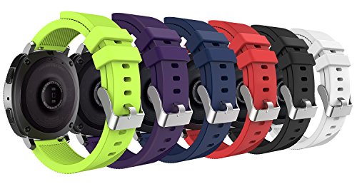 MoKo Correas Samsung Gear S2 Classic, 20 mm Pulsera Gear Sport, Banda Silicona para Samsung Gear Sport SM-R600 / Gear S2 Classic Smartwatch, 6PCS en Cada Paquete, Multicolores MoKo Correas Samsung Gear S2 Classic, 20 mm Pulsera Gear Sport, Banda Silicona para Samsung Gear Sport SM-R600 / Gear S2 Classic Smartwatch, 6PCS en Cada Paquete, Multicolores